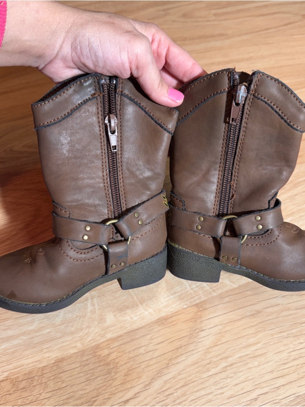 Toy Story Woody & Forky Brown Kids Cowboy Boots - Picture 6 of 7